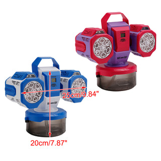 Rechargeable Bubble Machine With Light 360°Rotation Remote Control Outdoor Event
