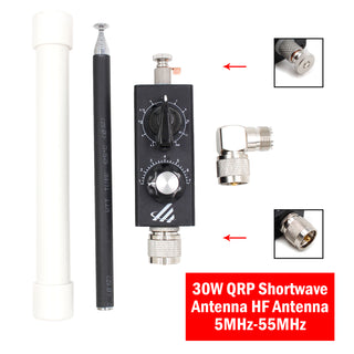 30W QRP Shortwave HF Antenna 5MHz-55MHz FM Aviation 50M Full Band Tuned Antenna