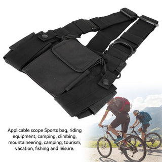 Universal Tactical Multifunctional Chest Harness Bag for Field Operations Radio