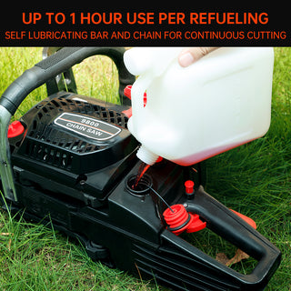 Gasoline Chainsaw – 62CC 52Cc, 2 KW- Sawing Cutting Pruning and Trimming Wood Powered Engine 2 Cycle