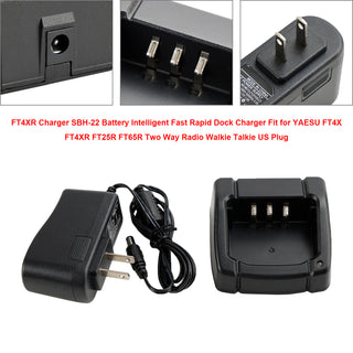 FT4XR Charger SBH-22 Battery Rapid Dock For YAESU FT4X FT4XR FT25R FT65R US Plug