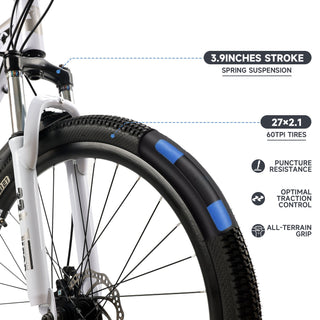 27.5 inches Mountain Bike 21 Speed Bikes With Lock+Air Pump (Copy)