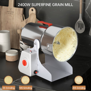 Topteng 700g 2400w Electric Grain Mill Grinder for Flour Wheat Grind Coffee Beans