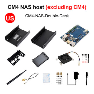 CM4 Computing Module NAS Network Storage Server SATA Interface 2" LCD Screen US