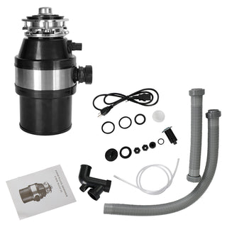 3/4 HP Garbage Disposal Food Waste Disposer with Plug