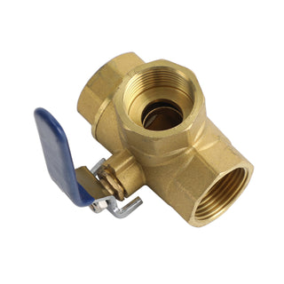 3-Way Ball Valve Female T Port Lever Handle Made Of Forged Brass
