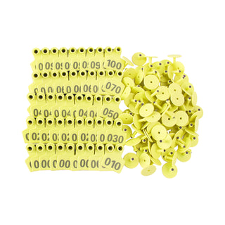 001-100 Number Plastic Livestock Ear Tag Animal Tag For Goat Sheep Pig