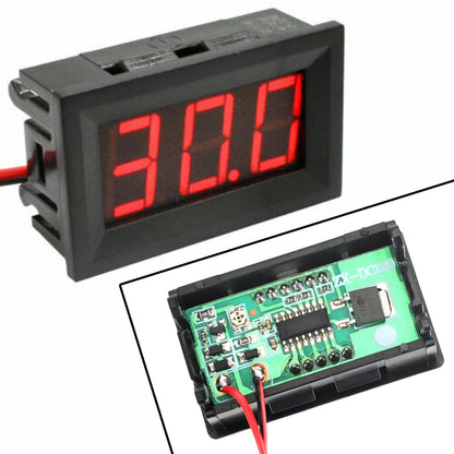 5Pcs Dc5-120V 0.56" 2 Wire Led Digital Display Panel Voltmeter Volt Tester Blue Generic