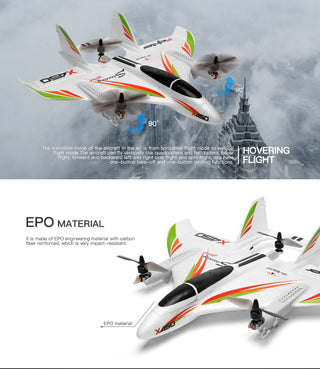 WLtoys XK X450 RC Airplane Brushless 2.4G 6CH 3D/6G LED Fixed Wing RTF Toy