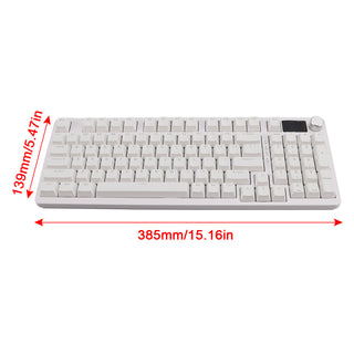 98-Key 2.4G Wireless Bluetooth Three-Mode Mechanical Keyboard RGB Hot-Swappable