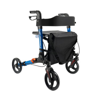 Rollator Walker with 4 Wheels – Lightweight, Foldable, Adjustable