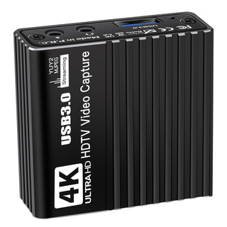USB 3.0 Video Capture Card HDMI 4K Recording Box Game Live Broadcast Microphone