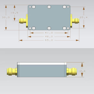 10M-6GHz RF Amplifier 10dB High Gain Driver Receiving Amplifier for GPS Receiver