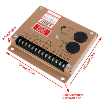 ESD5111 Electronic Engine Speed Controller Governor For Generator Genset Parts Generic