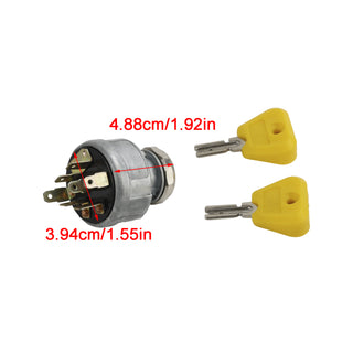 7004147 2368655 2782017 For Clark Forklift Truck Ignition Switch W/2 Keys