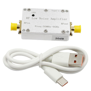 50m-6GHz Amplifier 20dB High-Gain Front LNA Low Noise Signal Receiving Amplifier
