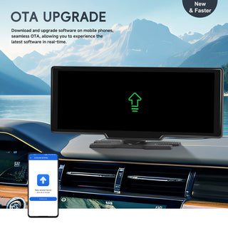 10.26inch HD Car Display CarPlay Car Navigation all-in-one Machine 12 LED Camera