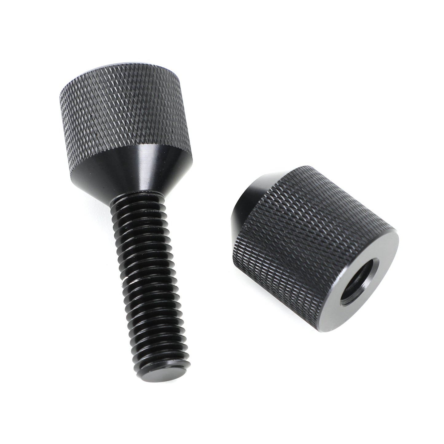 1-1/8" Two Hole Pins Small Aluminum Knurled With Removable Threads Generic