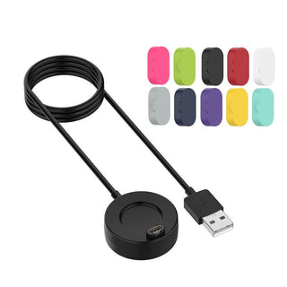 USB Charging Dock Cable + Anti-dust Cap Fit for Garmin Fenix 5 5S 5X 6X 6S Plus