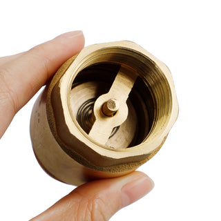 Brass Check Valve G1" 64x41mm Male Female Thread Non-Return Backflow Prevention