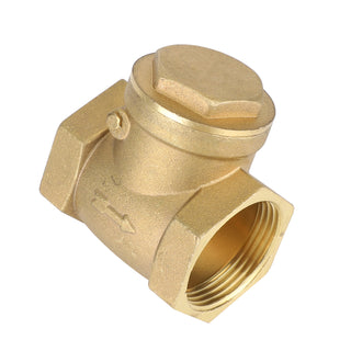 1-1/4" Brass Swing Check Valve NPT Threaded Plumbing Fitting