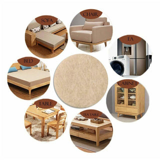 Furniture Felt Pads Round Floor Protector Chair/Table Leg Sticky Back