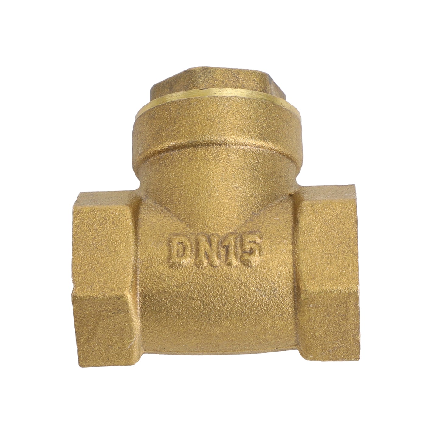 1/2" NPT Brass Water Oil Gas Swing Check Valve Threaded Plumbing Fitting