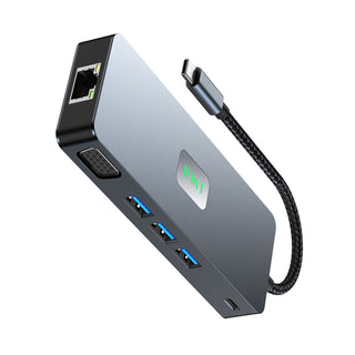 11 in 1 TYPE-CtoRJ45 Gigabit USB3.2 HDMI DP+SD/TF 3.5mm Audio VGA PD100W MacBook