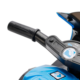 3Wheel 6V Kid Ride On Motorcycle Electric Toy With Remote Control LED Light Blue Toy