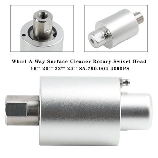 Rotary Swivel Head for 16″–24″ Whirl-A-Way Surface Cleaner