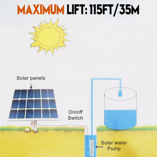 3" 12V 150W MPPT Screw Solar Bore Pump Submersible Deep Well Hole Steel3" 12V 150W Deep Well Solar Submersible Bore Hole Water Pump Built-in MPPT