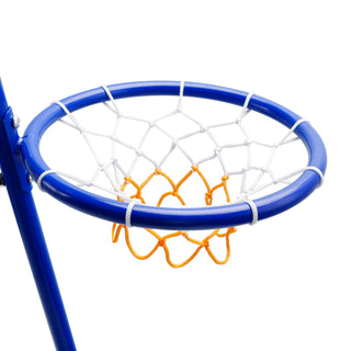 Early Learning 4 Hoop Kid Basketball Hoop Indoor/Outdoor Preschool Hoop Set Blue Toy