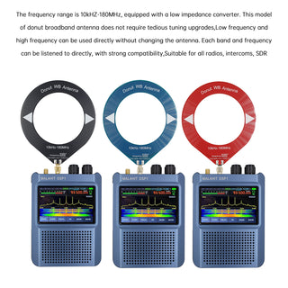 10kHz-180MHz Full-Band Ring Donut Antenna Shortwave/Medium Wave SDR Reception