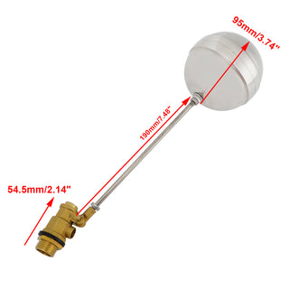 1/2 inch Thread Float Ball Valve Floating Ballcock Stainless Steel Fittings