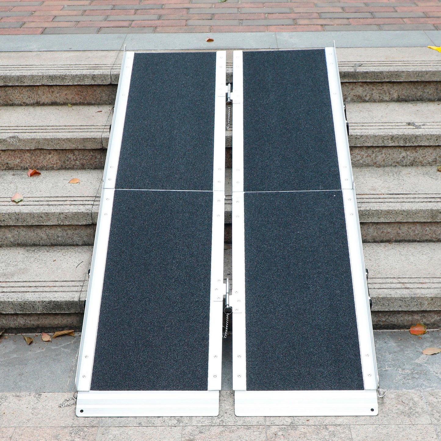 5FT Portable Wheelchair Ramp Non Skid Aluminum Foldable Mobility Scooter Ramp