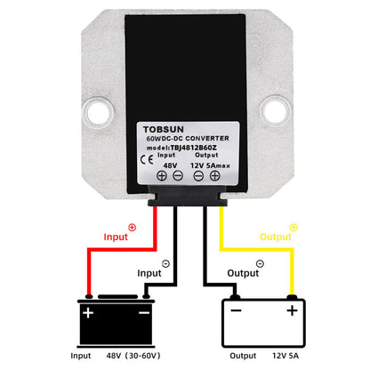 WaterProof 48V to 12V 5A 60W Step Down DC/DC Power Converter Regulator Generic