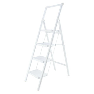 4-Step Folding Step Ladder for Home - Lightweight with Wide Anti-Slip Pedal