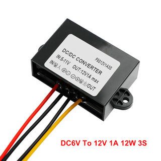 DC-DC 6V-12V 1-3A Step Up Power Supply Converter Regulator Waterproof