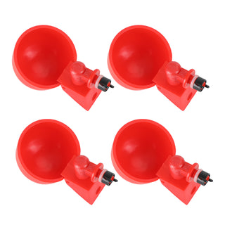 4Pc Chicken Watering Cup Automatic Filling Water Drinking Bowl For Duck And More