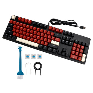 104-Key Wired Mechanical Linear Switch Gaming Keyboard Blue Switch Customizable