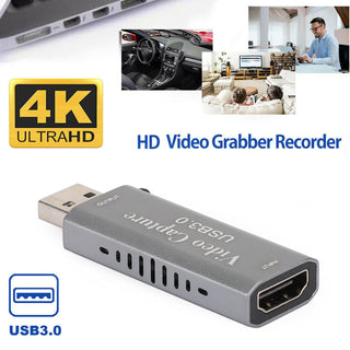 4K 1080p 60fps HD to USB 3.0 Video Capture Card Game Live Recorder Plug And Play