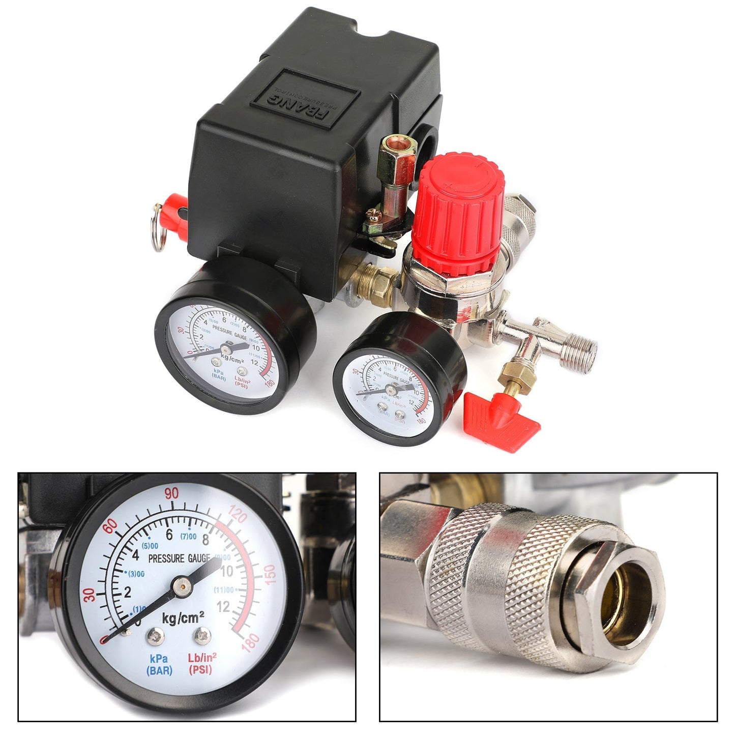 Air Compressor Pressure Control Switch Manifold Regulator Fitting Generic