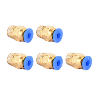 5Pcs Male Straight Push In To Connect Air Fitting Tube OD 4mm x NPT 1/8"