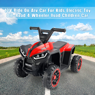 12V Ride On Atv Car For Kids Electric Toy Off-Road 4 Wheeler Quad Children Car  Toy