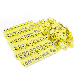 001-100 Number Plastic Livestock Ear Tag Animal Tag For Goat Sheep Pig
