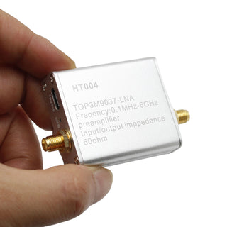Full Band Low Noise Amplifier 20dB High Gain Power Preamplifier HT004 100K-6GHz