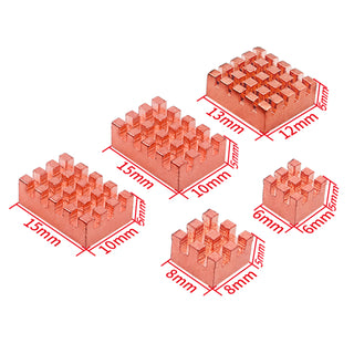 Banana Pi Radiator OpenWrtOne Pure Copper Heat Sink with Adhesive CPU Cooler