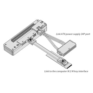 EXP GDC OCuLink Dock PCIe 4.0 x4 Mini External Card Adapter M.2 Mkey to OCuLink