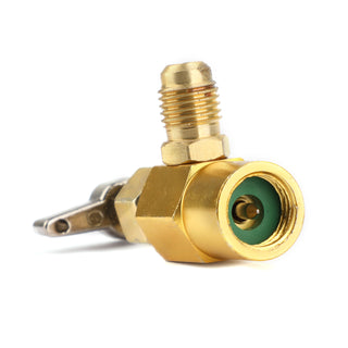 Refrigerant AC Can Bottle Tap 1/2ACME Thread Alloy Adapter Opener Valve