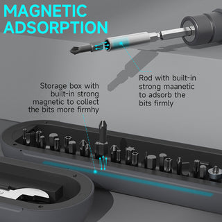 topteng Ratchet Screwdriver Set 50Nm Torque Ideal for Small Electronic Repairs